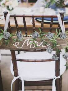 50/100/200/300/400/500个迷你泡沫玫瑰花头，人造花泡沫假花散装，适用于DIY工艺品、婚礼花束、餐桌摆饰、派对餐桌装饰、家居装饰、花园装饰 - 灰色 - 查看 3