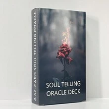 Soul Telling Oracle Deck  Twin Flame Soulmate Love  Cards Prophecy Keywords English Version Divination 62-Cards - Multicolor - View 4