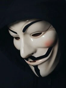 駭客面具3入組派對面具,匿名駭客cosplay派對裝飾 - 彩色 - 查看 8