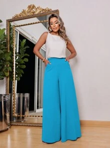 Women Pants - Baby Blue - View 3