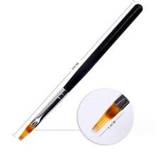 1PC Ombre Brush Nail Art Nail Brush For Gel Nails 14cm Colour-Gradient Nail Art Brush - Black - View 2