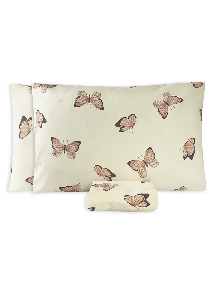 Sheet Sets With Pillowcases - Pink Butterflies - View 1