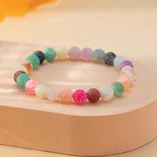 1入手工製作8mm彈性珠寶半寶石手鍊,治療水晶手鍊,男女皆可的休閒珠寶,節日禮物 - 手鍊 - 查看 43