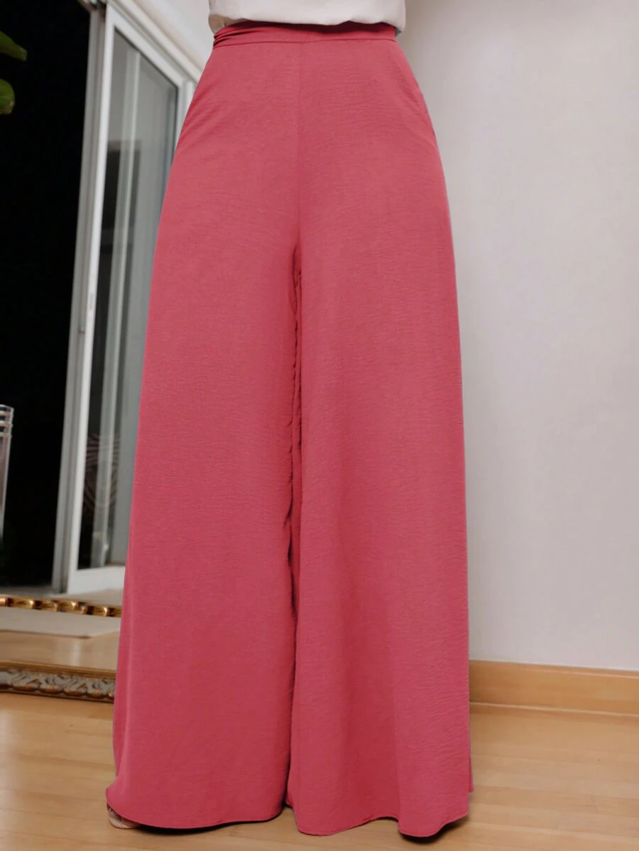 Women Pants - Coral Pink - View 1