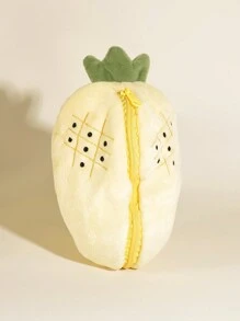 Mới 23cm , lễ Phục sinh Dứa Con thỏ Gối Đồ chơi Plush , Dễ thương lễ Phục sinh Con thỏ Thú nhồi bông In Củ cà rốt Túi đựng , Dây kéo Con thỏ Đối với Nhà  Trang trí , Thỏ Búp bê Đồ chơi , lễ Phục sinh Con thỏ Qủa tặng - Màu vàng - Xem 3