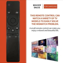 適用於三星電視的通用遙控器，可替換三星LED、液晶顯示器、高清電視、3D系列電視遙控器(BN59-01258E) - 黑色 - 查看 3