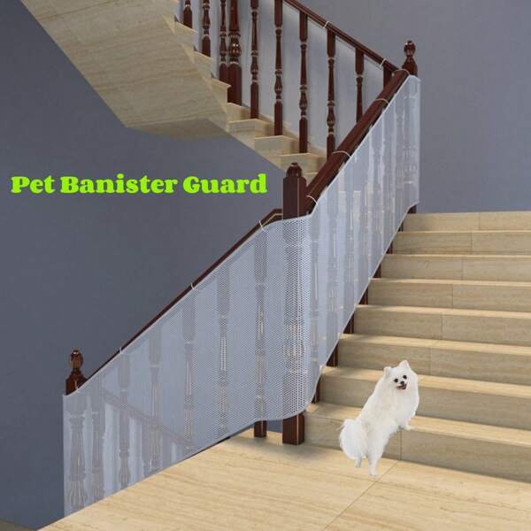 Banister Guard For Pet Baby, Pet Child Net, Cut To Size Stair Railing Proof Mesh For Kids, Toys, Pets, For Indoor Outdoor, 2m/3m/4.5m/6m