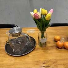 Tempered Glass Storage Tray - Practical Anti-Slip Plate For Hotel, Restaurant, Home, Kitchen, Business - Tempered Disc - View 4