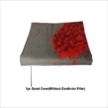 1pc Simple Comfortable Printed Comforter Cover Bedding Set Without Bed Sheet, Pillowcases, Or Filling - Hickey Love Heart - View 7