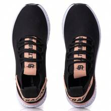 Women Wedge Sneakers - 黑色 - 查看 4
