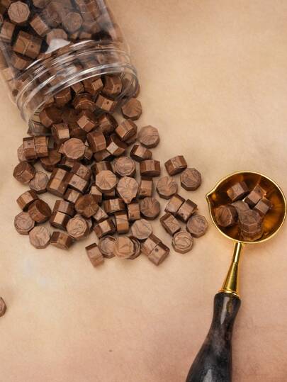 200 件古铜色复古火漆金色流金蜡粒火漆蜡粒印章腊肠犬垫板复古火漆蜡回到学校，回到学校，学校用品