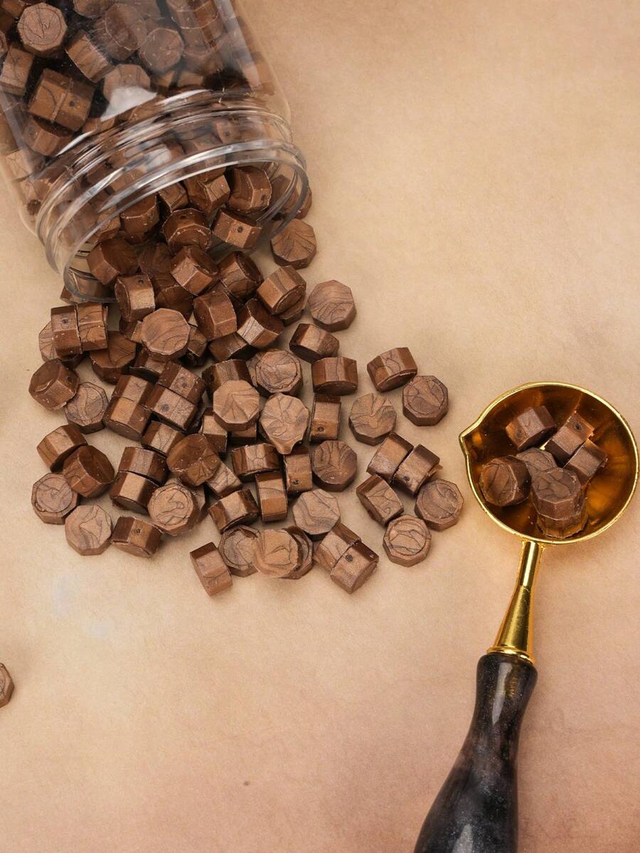 200 件古铜色复古火漆金色流金蜡粒火漆蜡粒印章腊肠犬垫板复古火漆蜡回到学校，回到学校，学校用品