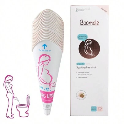 Embudo Desechable Para Dispositivo De Micción Femenina De 20 Piezas, Adecuado Para Mujeres Embarazadas, Personas Lesionadas, Viajeros, Campistas Y Actividades Al Aire Libre