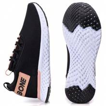 Women Wedge Sneakers - 黑色 - 查看 3
