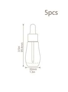 3pcs/1set 透明迷你玻璃滴管瓶,精油瓶20ml精油样品瓶配玻璃滴管,分装瓶透明化妆品分装瓶宠物滴管瓶厚壁厚底空瓶,化妆品精油瓶20ml精华液瓶分滴管瓶香水分瓶橡胶头滴管瓶透明便携式化妆品分瓶,旅行分装瓶滴管瓶 - 彩色 - 查看 4