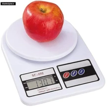 Bascula Cocina Digital Gramera Alimentos Pesa de 3kg A 10kg - Blanco - Ver 2