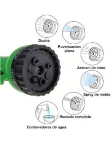 Manguera Multicolor Expandible Flexible Con Aspersor Jardin - 22.5M - Ver 5