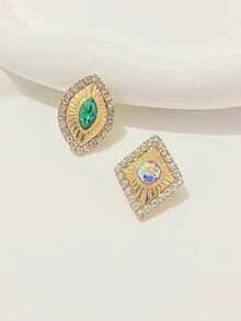 2 件高端幾何胸針適合女式西裝、外套、工作和日常使用 - 彩色 - 查看 2