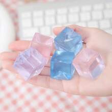 4pcs Ngẫu nhiên Khối băng Hình dạng DIY Chất nhờn Đồ chơi dẻo Đối với Giảm bớt căng thẳng - Nhiều màu - Xem 6
