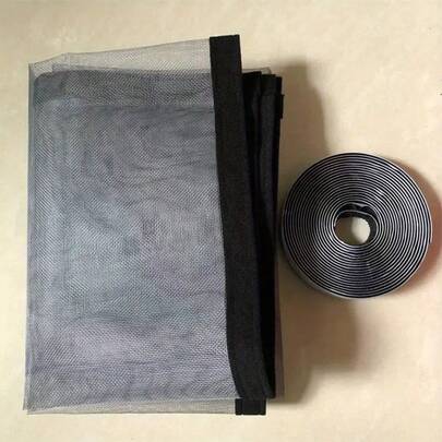 Pantalla De Ventana Antimosquitos Autoadhesiva, Cortina De Ventana Sin Necesidad De Taladro, Autoinstalación, Invisible, Red Antidemociones Para El Hogar