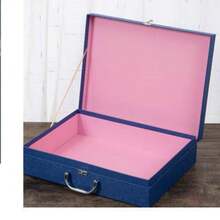 Una Caja De Regalo Grande Para Amigos Y Amigas En Días Festivos - Azul - Ver 5