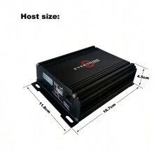 Evershine Signal 100W Police Siren And Speaker With Volume Adjustable Wired PA System For Car Plug-To-Work Wirings 20+ Tones For Police Firefighting Engineer Vehicles DC10.5~32V - Black - View 3