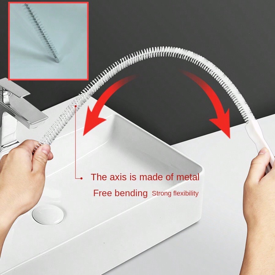 1pc Bendable Sink Pipe Dredger, Kitchen Bath Sink Unblocker, Water Tank