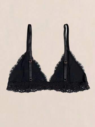 Ultratunn bh för högtider, blommönster i spets för kvinnor med liten byst, mjuk sömlös sexig underkläder