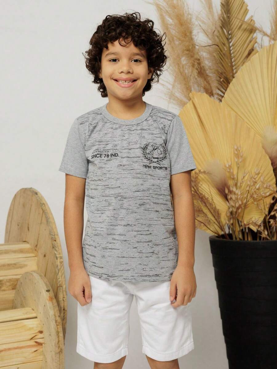Young Boys T-Shirts - 灰色 - 查看 1