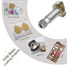 1 Stück Messerklinge Und Antriebsgehäuse Passend Für Maker 3/maker Schneider, Messerklinge Und Antriebsgehäuse Perfekt Für Holz, Karton, Hartpappe, Leder Und Mehr, Erstellen Sie Modelle, Lederprodukte, Rätsel