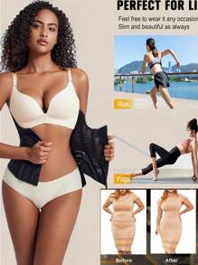 1 Pc Waist Trainer Body Shapewear Women Bottoms Tummy Slimming Sheath Woman Flat Belly Girdle Sheath Wrap Waist Colombia Belt Gaine Tummy Control Corset Body Shaper