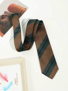 1 chiếc cà vạt sọc nhiều màu trang trọng dành cho nam thời trang, thích hợp cho công việc, đi lại và kết hợp tiệc tùng - A - Xem 14