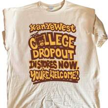 Kanyewest College T-Shirt - Khaki - View 1