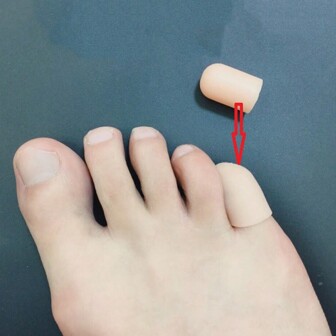 趾套柔軟、彈性高、舒適、緩解壓力、防摩擦、可重複使用和清洗、適合裁剪尺寸