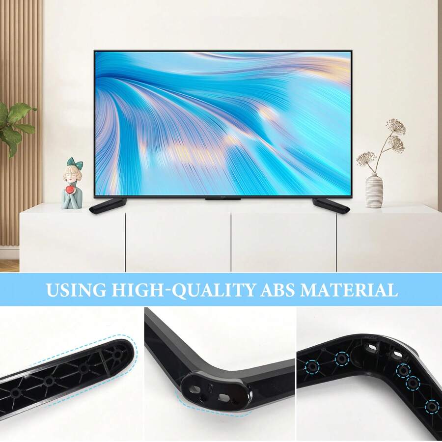 2 SET Universal TV Base Stand Compatible With Most 32 40 49 50 55 Inch