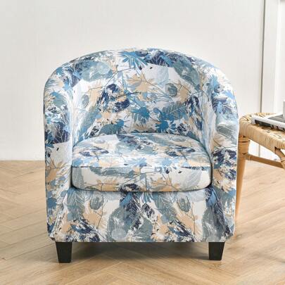 Tub Chair Covers - 2 Piece/Set Bucket Elastic Stretch Chair Covers Soft Stretch Club Chair Covers Armchair Slipcovers For Dining Living Room Cafe Bar Office