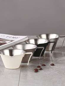 1pc Stainless Steel Measuring Cup Espresso Cups Small Coffee Milk Pitcher Jug Barista Espresso Shot Cup Measure Kitchen Tools - Multicolor - View 6