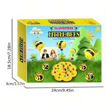 Juego de mesa para 2-4 jugadores "Abejas Hambrientas" - Juego interactivo de comer estilo Pacman, recolección y regalo festivo - color - Ver 3