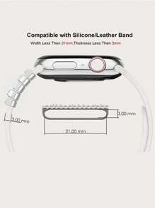 26pcs/Set Alphabet Accessories Smart Watch Band, Universal As A Gift For Students Returning To School