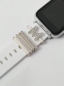 26pcs/Set Alphabet Accessories Smart Watch Band, Universal As A Gift For Students Returning To School