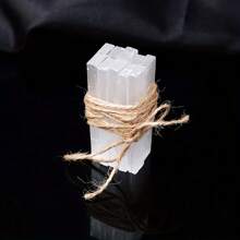 QYDCX 1/6/10/20 件透石膏水晶棒 - 石膏白石英疗愈石、家居装饰、生日礼物、女士礼物、场景装饰、桌面装饰、水晶摆件、解忧石、情人节礼物、灵气能量平衡冥想、巫术物品