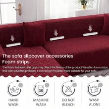 Sofa Covers - Burgundy - View 10