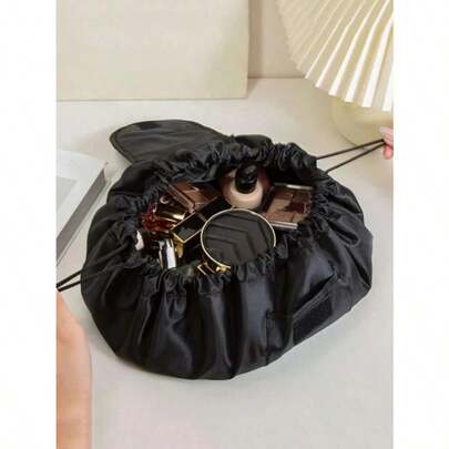 1pc Cosmetic Bag Drawstring Pouch, Portable Travel Organizer Bag, Random Drawstring Closure, Can Store Cosmetics, Travel Toiletries, Great Gift, Also Suitable For Manicure, Room Decor, Bags, Cosmetic Bags, Travel, Toiletry Bag, Travel Essentials, Storage Bag, Makeup Bag, Toiletry Pouch