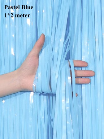 铝箔流苏窗帘，金属丝窗帘照片背景流苏窗帘适用于婚礼订婚新娘送礼会生日派对用品、圣诞节