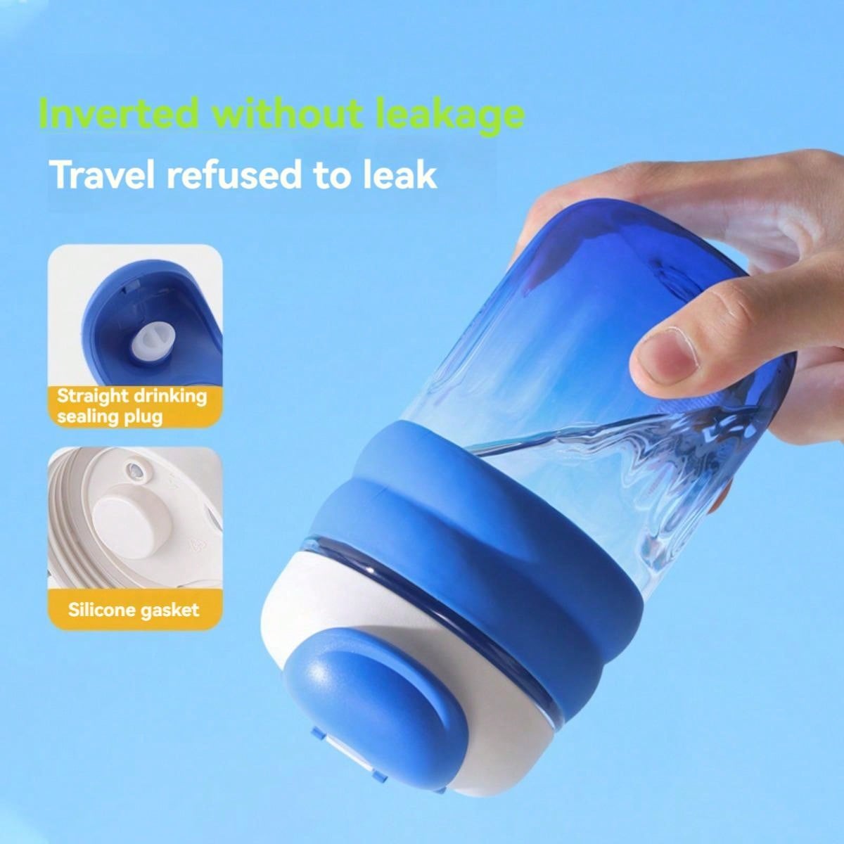 1pc High Appearance Level Student Couple Straw Cup, Portable Milk Tea