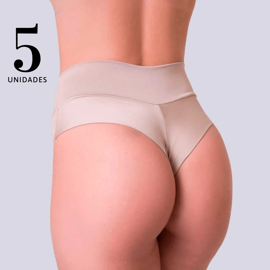 Kit 5 Calcinha Fio Duplo Cinta Modeladora Lingerie Feminina
