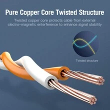 VENTION Cat.7 SFTP Patch Cable, Cat7 LAN Cable Cat7 SFTP Ethernet Patch Cable RJ45 Network STP 10Gbps Cat 7 Patch Cord Cable Internet Cable Wire For PC Router Laptop Switch Cat 7 Cable - Black - View 5