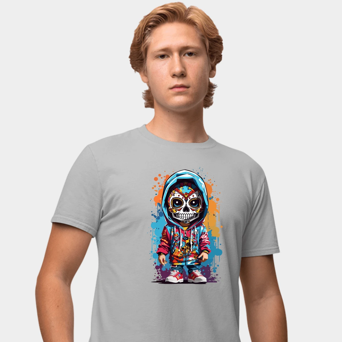 Men T-Shirts - 灰色 - 查看 1