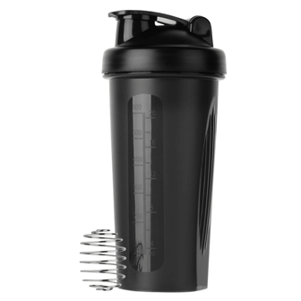 1pc 20oz/600ML Shaker Bottle Classic Loop Hook & Leak Proof,Scale,A Small Stainless Whisk Blender,Certified PP5,Dishwasher Friendly Sports Fitness Protein Powder Mixing Cup Camping Cup Water Bottle Coffee Cup Large Sports Shake Cup, With Metal Stirring Ball, For Protein Powder Shake Drink Mixing, Sports Water Bottle, Suitable For Gym, School Playground Work And Others Back To School