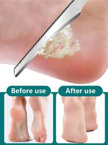 Stainless Steel Pedicure Scrapers Callus Knife Pedicure Scrubber Tools Foot File Dead Skin Remover Tools Pedicure Tool - Silver - View 8